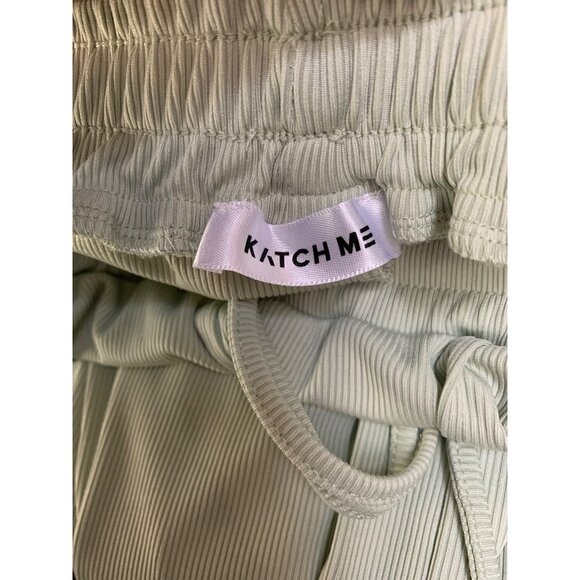 Women’s Katch Me Sage Green Ribbed Pants Size M - Picture 8 of 8